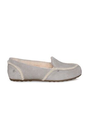 UGG Grey Suede Hailey  Slipper Loafers size 7